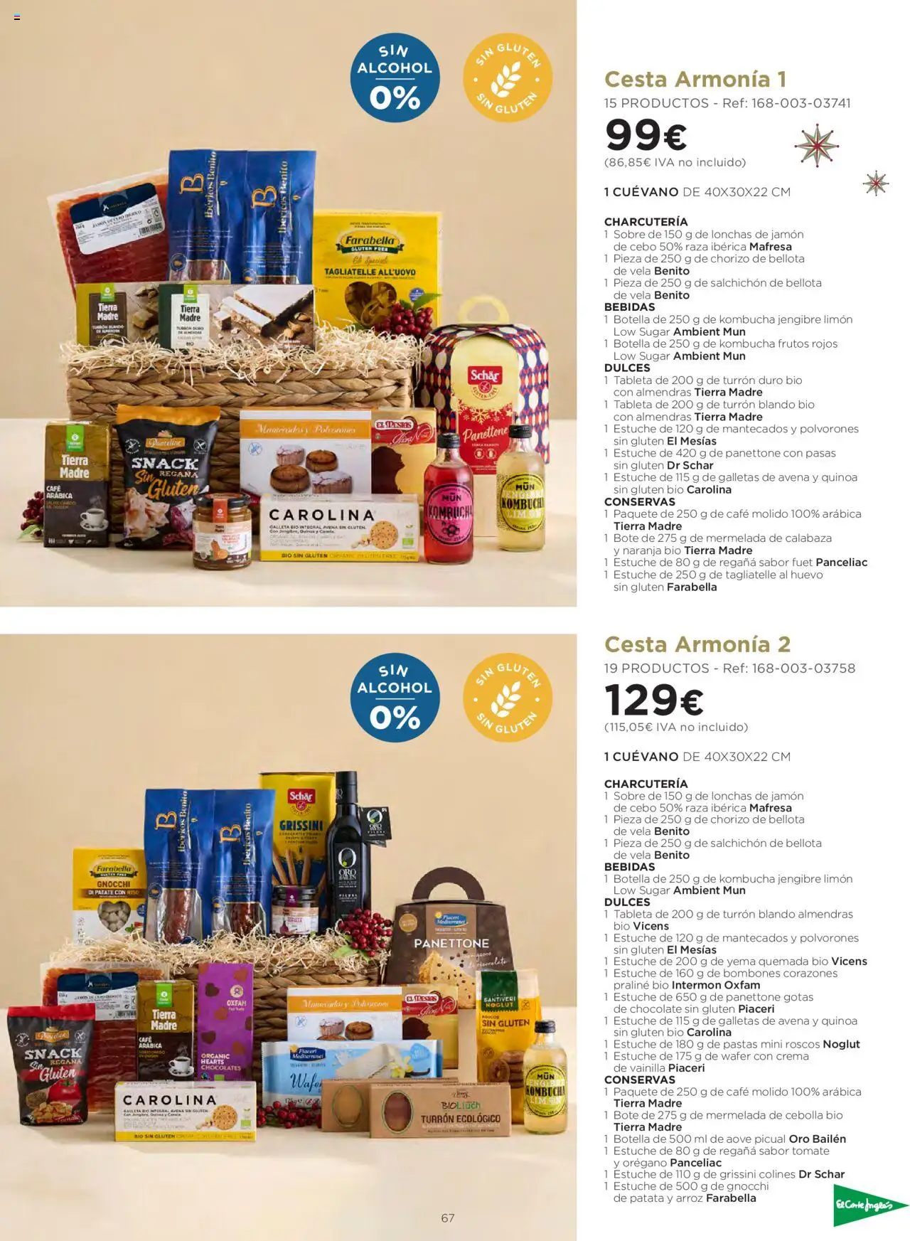 El Corte Inglés ofertas │ válido desde el 06.10.2025 | Página: 67 | Productos: Πράσινο τσάι, Arroz, Crema, Cesta