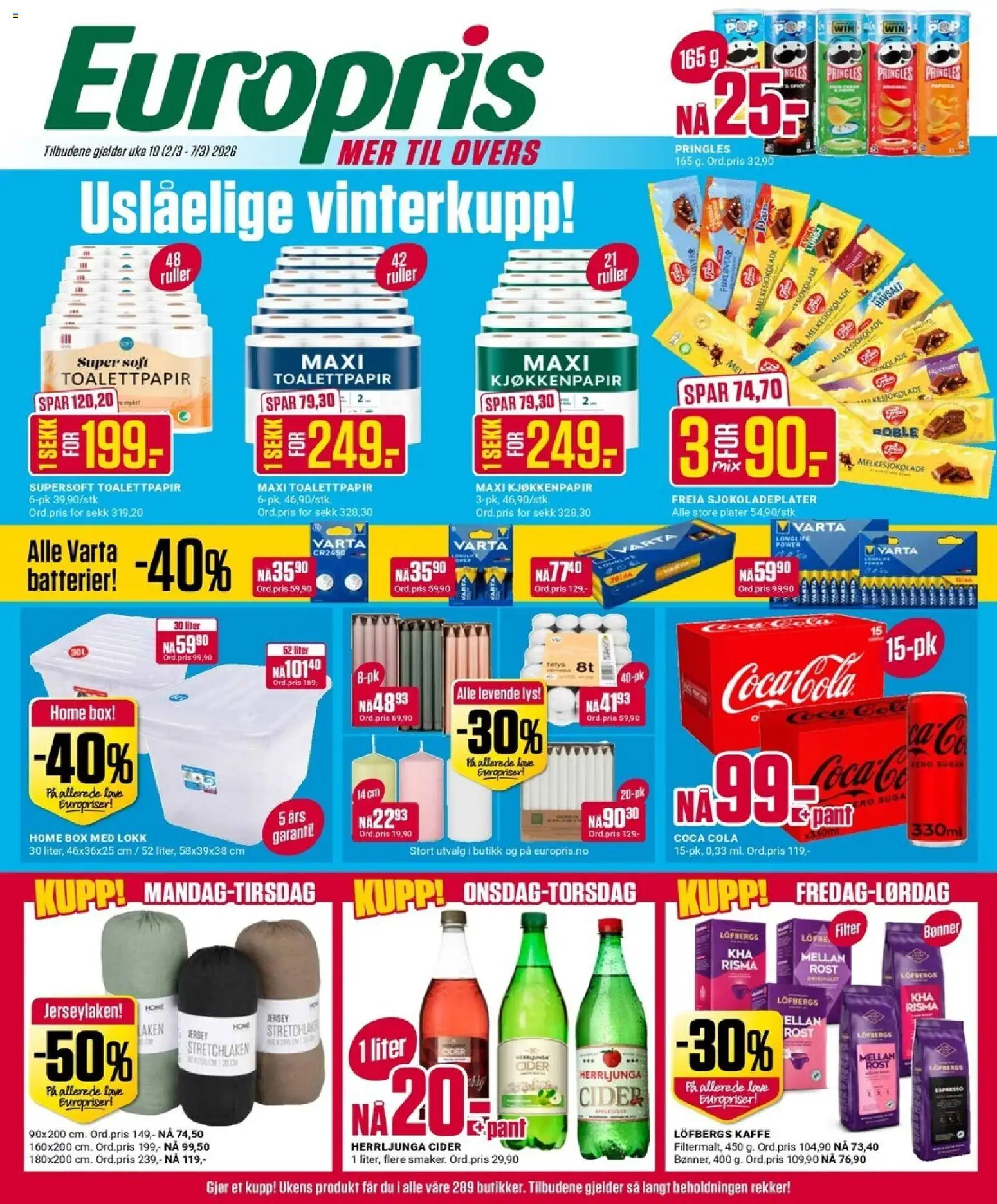 {H1} | Side: 1 | Produkter: Мітла, Paprika, Lys, Бісквіт