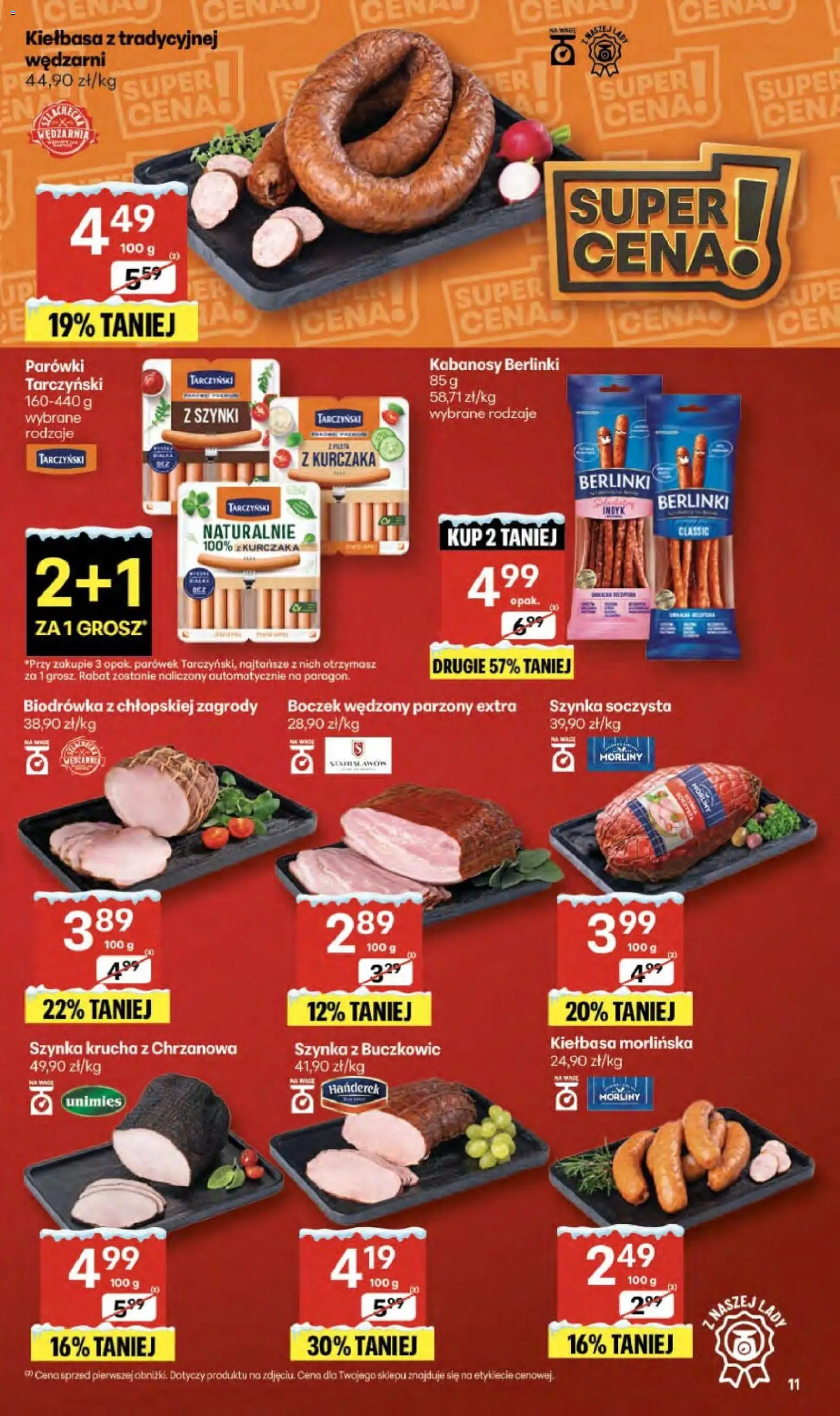 Delikatesy Centrum Gazetka od 18.12.2025 | Strona: 11 | Produkty: Boczek wędzony parzony, Szynka, Boczek wędzony, Boczek