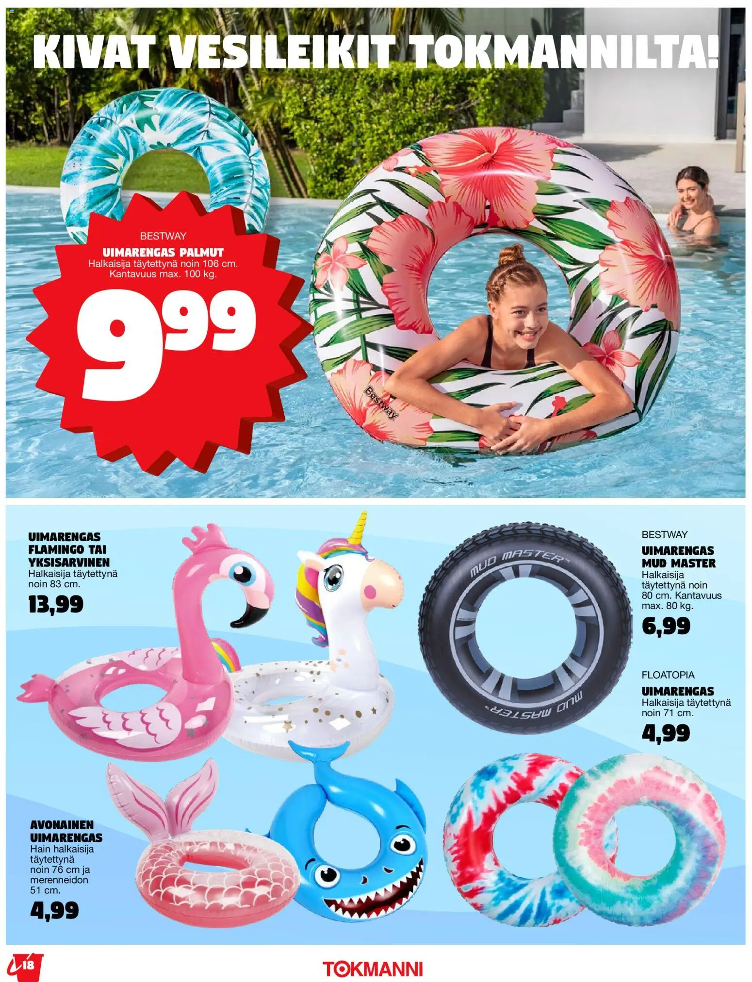 Tokmanni - Kesälelukuvasto 2026 – voimassa 27.04.2026 alkaen | Sivu: 18