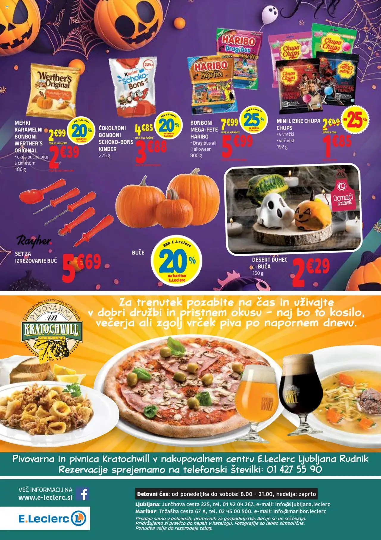 Novi E.leclerc katalog ponudbe – veljaven od 22.10.2025 | Stran: 48 | Izdelki: Buca, Bonboni, Buče