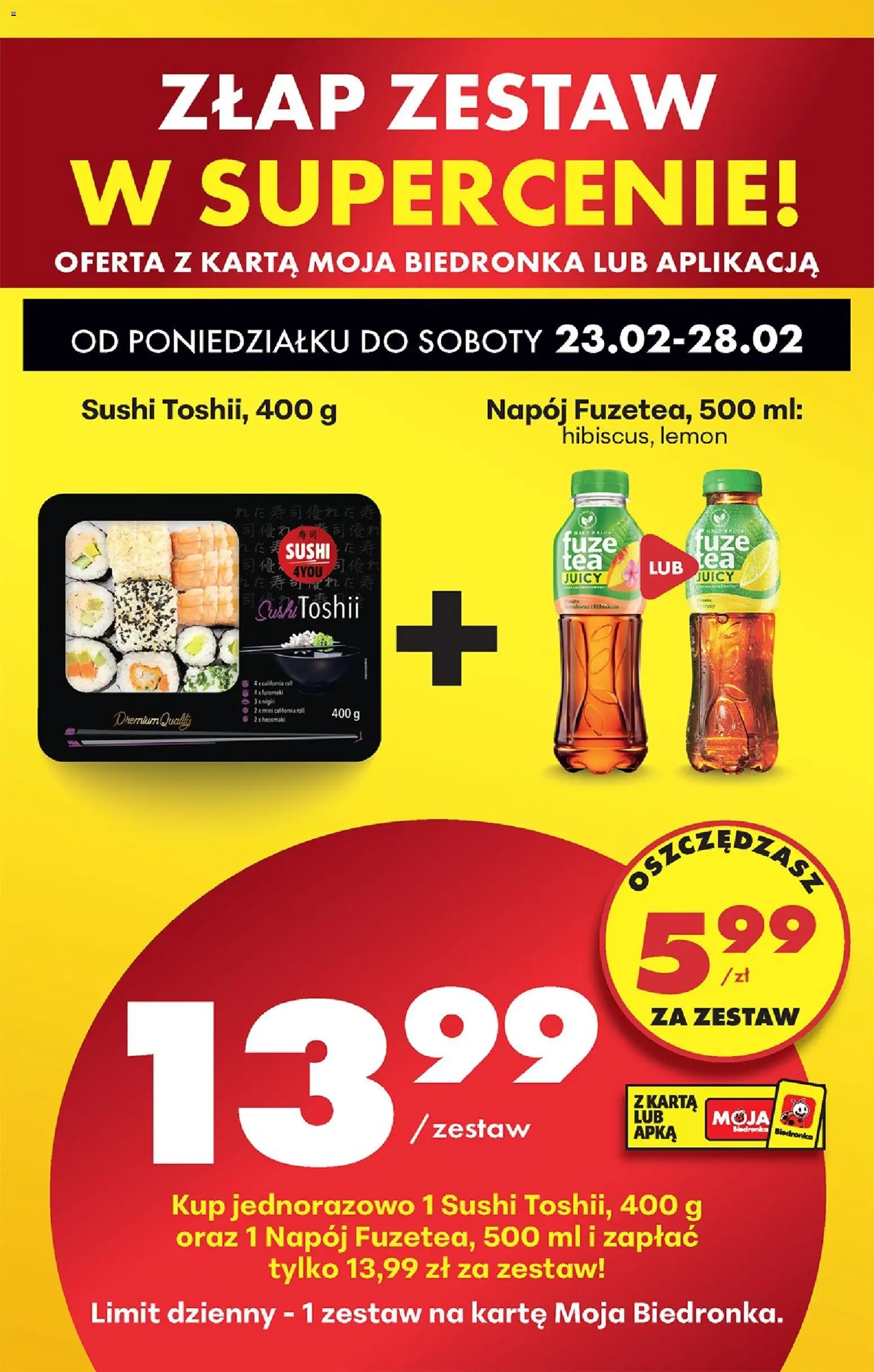 Biedronka Polsko leták od 23.02.2026 | Strana: 84 | Produkty: Sushi