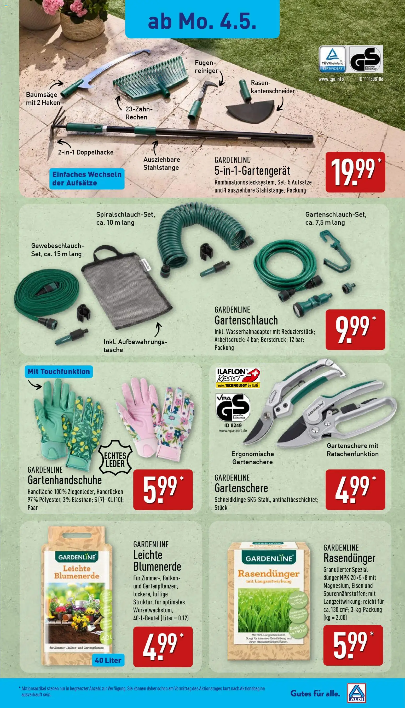 Aldi Ausblick – gültig ab 04.05.2026 | Seite: 4 | Produkte: Tasche, Blumenerde