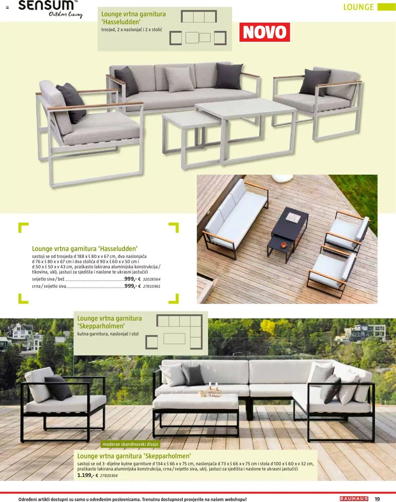 Bauhaus katalog | vrijedi od 06.10.2025 | Stranica: 19 | Proizvodi: Stolić, Stol, Stolica, Vrtna garnitura