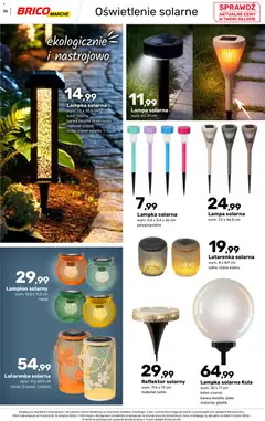 Pogląd oferty "Brico Marché gazetka - Wiosna" - ważna od 04.03.2026 | Strona: 30 | Produkty: Reflektor solarny, Lampa solarna, Lampa
