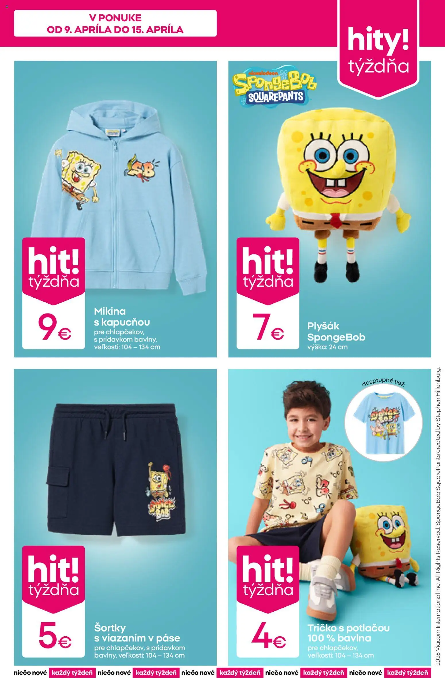 Nové Pepco akcie – leták je platný od 09.04.2026 | Strana: 5 | Produkty: Tričko, Mikina