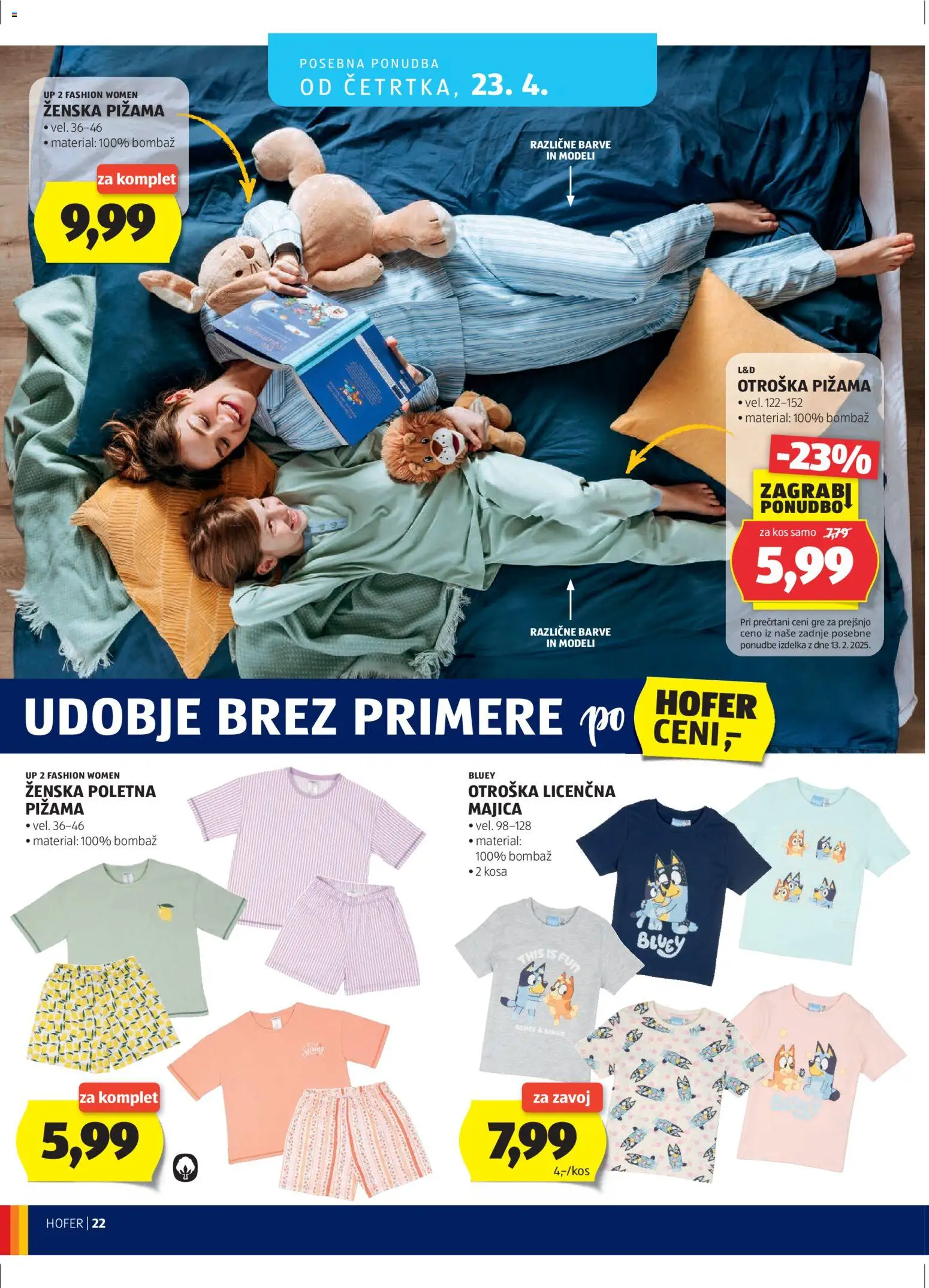 Hofer SI katalog | vrijedi od 15.04.2026 | Stranica: 22 | Proizvodi: Majica