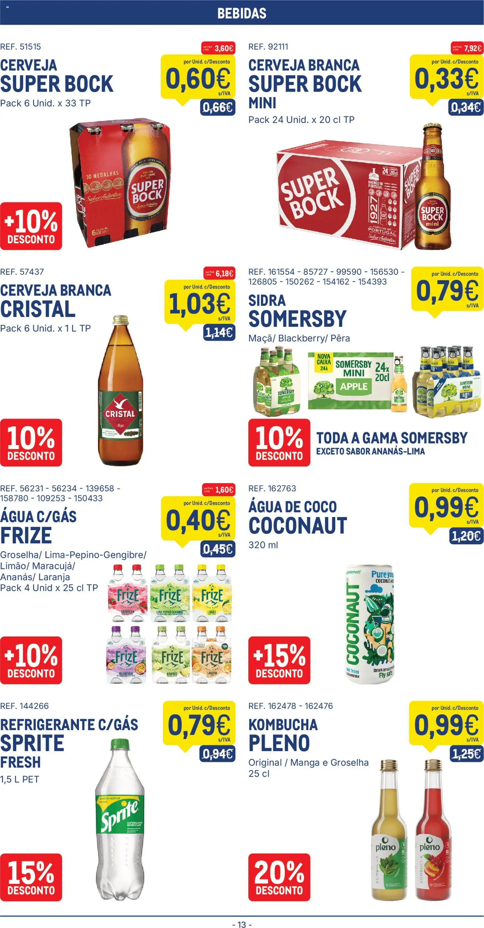 Makro folheto │ válido de 09.12.2025 | Página: 13 | Produtos: Agua, Refrigerante, Caixa, Açúcar