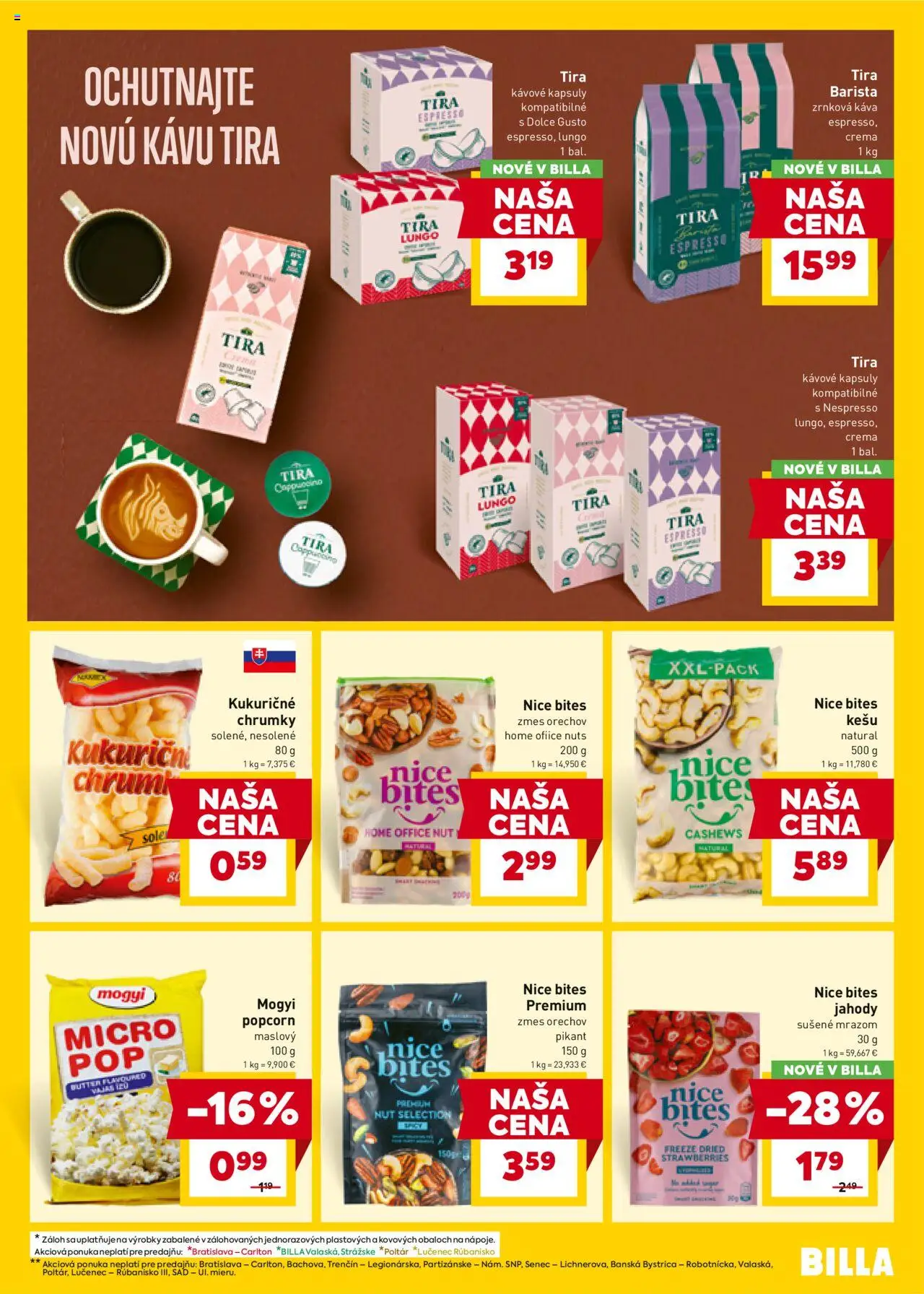 Nové Billa akcie – leták je platný od 08.10.2025 | Strana: 17 | Produkty: Dolce Gusto, Káva, Jahody, Zrnková káva