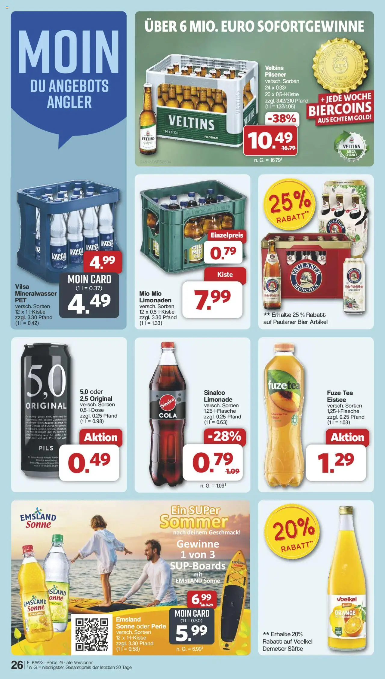 Famila Nordwest Prospekt 	 - gültig ab dem 02.06.2025 | Seite: 33 | Produkte: Cola, Pils, Mineralwasser, Paulaner