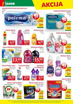 Jager katalog │ velja od 27.08.2025 | Stran: 15 | Izdelki: Pralni prašek, Toaletni papir, Papirnate brisače, Detergent