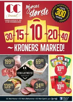 Forhåndsvisning av CC Mat kundeavis gyldig fra 27.10.2025