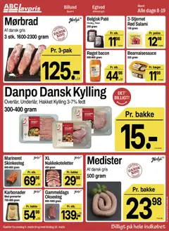 Abc Lavpris - Tilbudsavis uge 10 gyldig fra 04.03.2026 | Side: 5 | Produkter: Paté, Salami, Hvidløg, Bacon