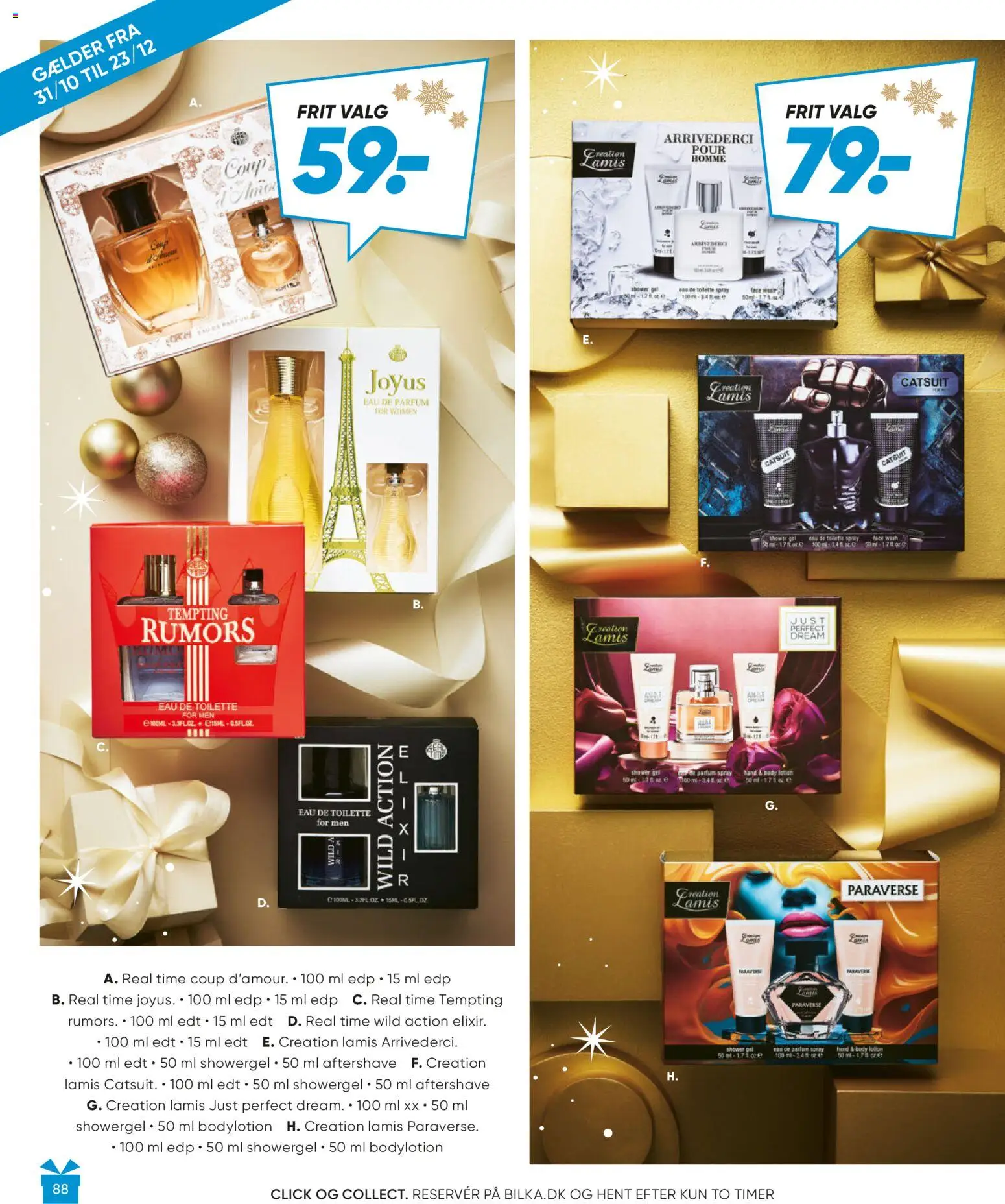 Bilka tilbudsavis – gyldig fra 01.11.2025 | Side: 88 | Produkter: Eau de toilette