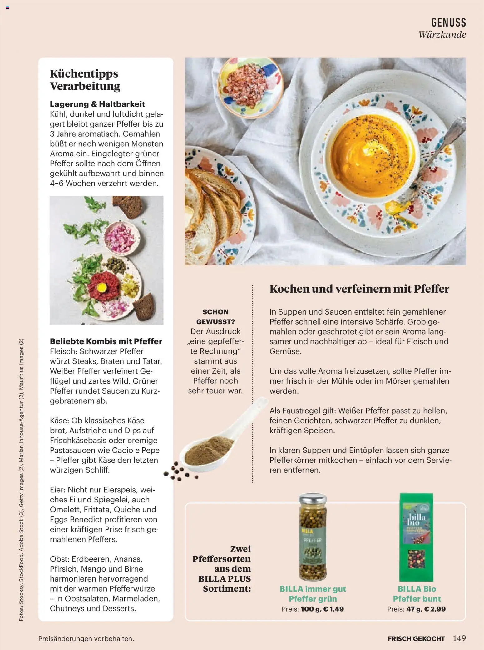 Billa Frisch Gekocht gültig ab 01.05.2026 | Seite: 149 | Produkte: Obst, Mango, Käse, Eier