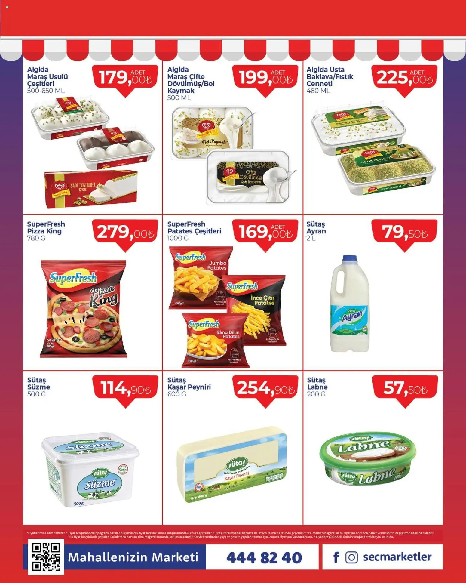 Seç Market Katalog - 12.03.2026 tarihinden itibaren geçerlidir | Sayfa: 2 | Ürünler: Fıstık, Pizza, Elma, Dondurma