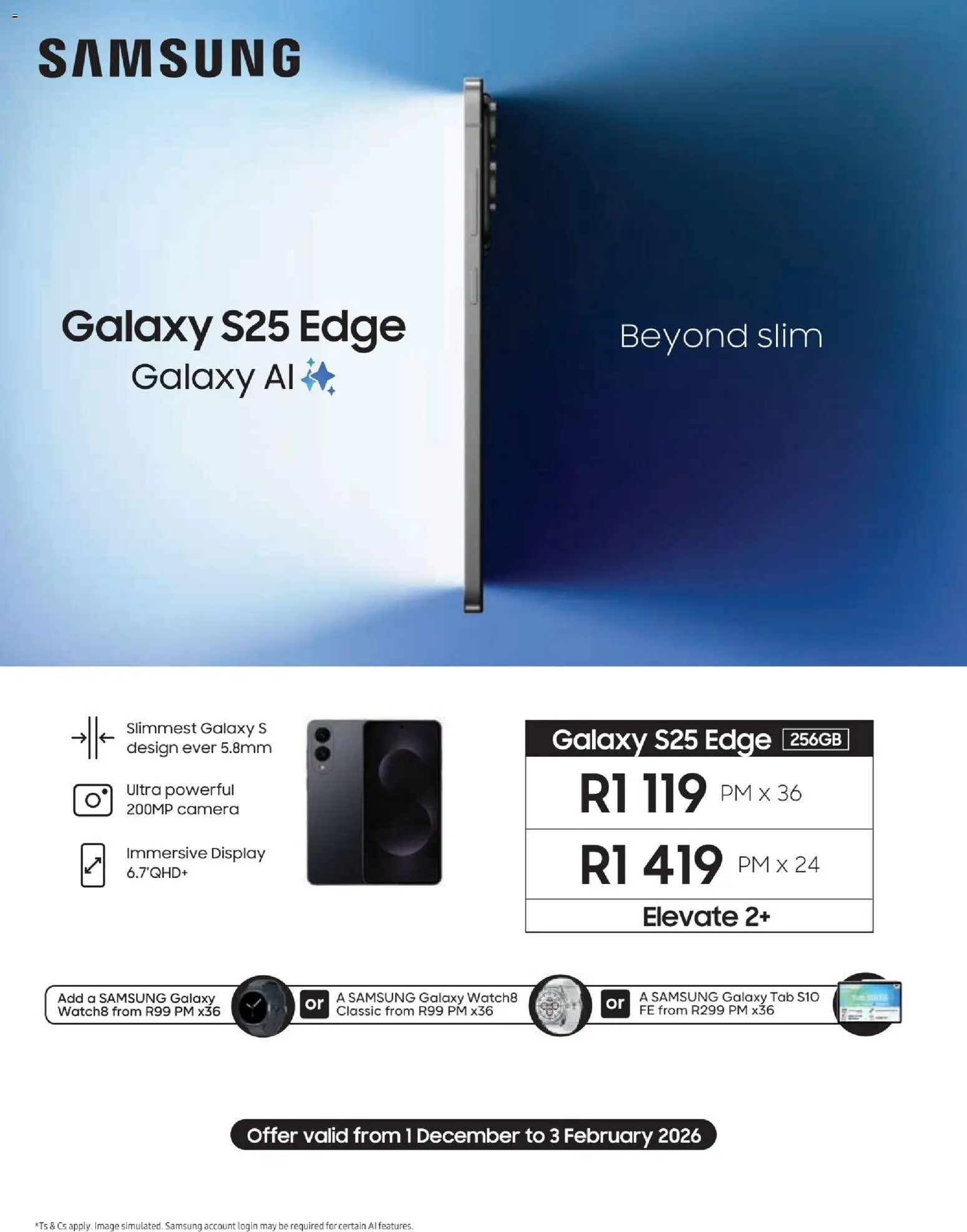 New Cell C catalogue – valid from 01.12.2025 | Page: 8 | Products: Camera