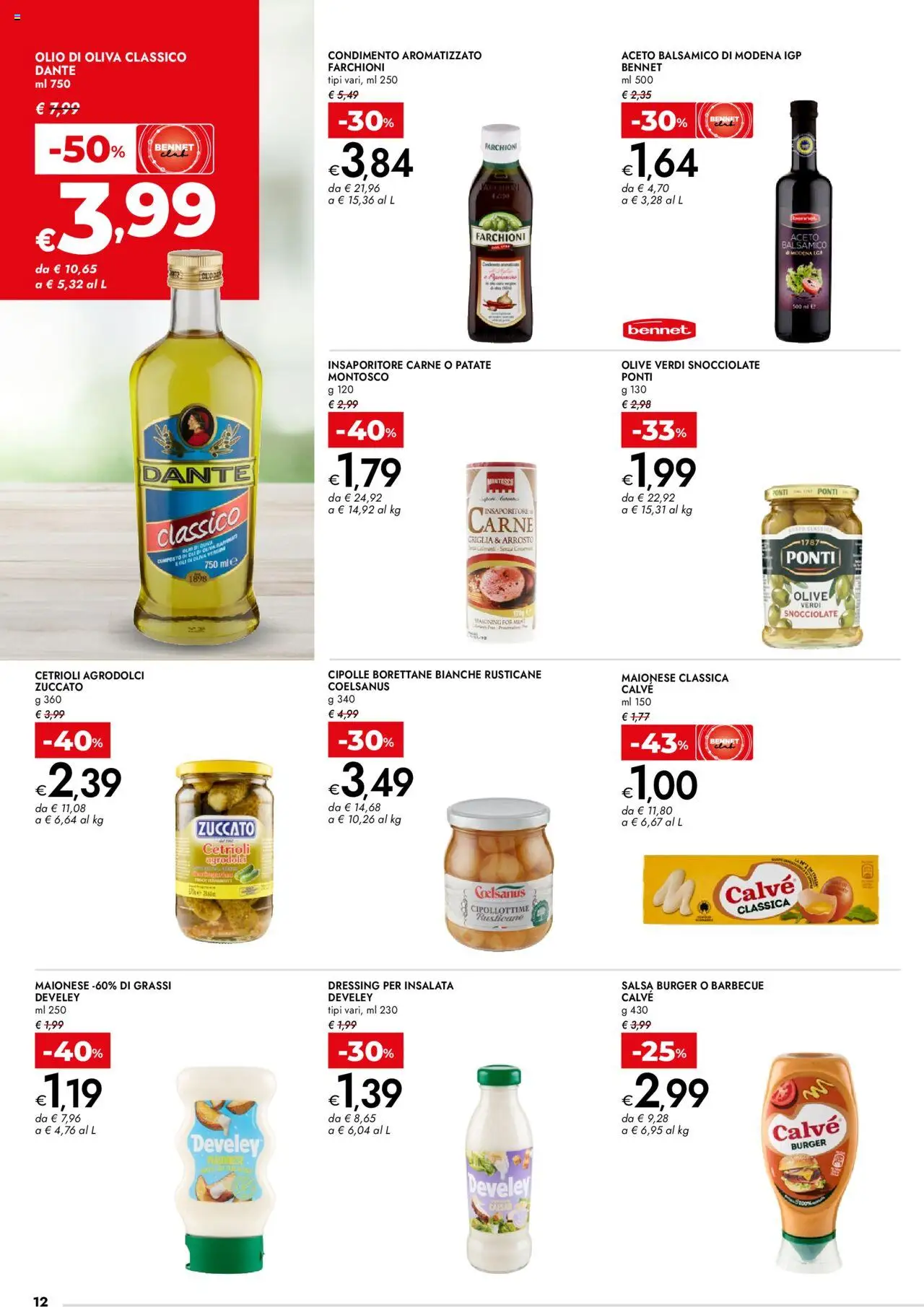 Volantino bennet del 07.08.2025 | Pagina: 12 | Prodotti: Arrosto, Patate, Cipolle, Aceto