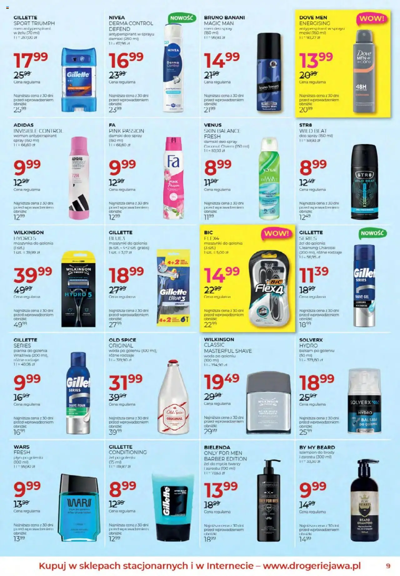 Jawa Gazetka od 03.10.2025 | Strona: 9 | Produkty: Maszynki do golenia, Pianka do golenia, Balsam po goleniu, Old spice
