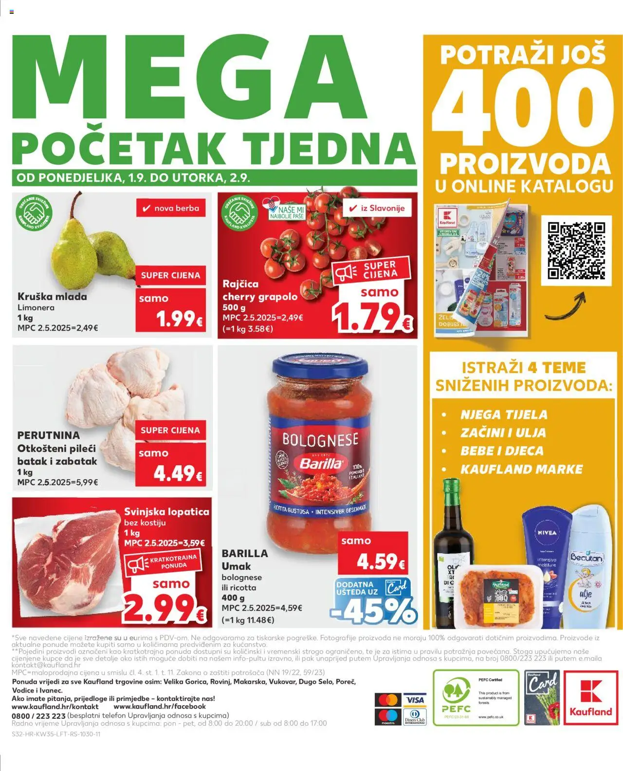 Kaufland katalog | vrijedi od 27.08.2025 | Stranica: 32 | Proizvodi: Svinjska lopatica, Začini, Lopatica, Nivea