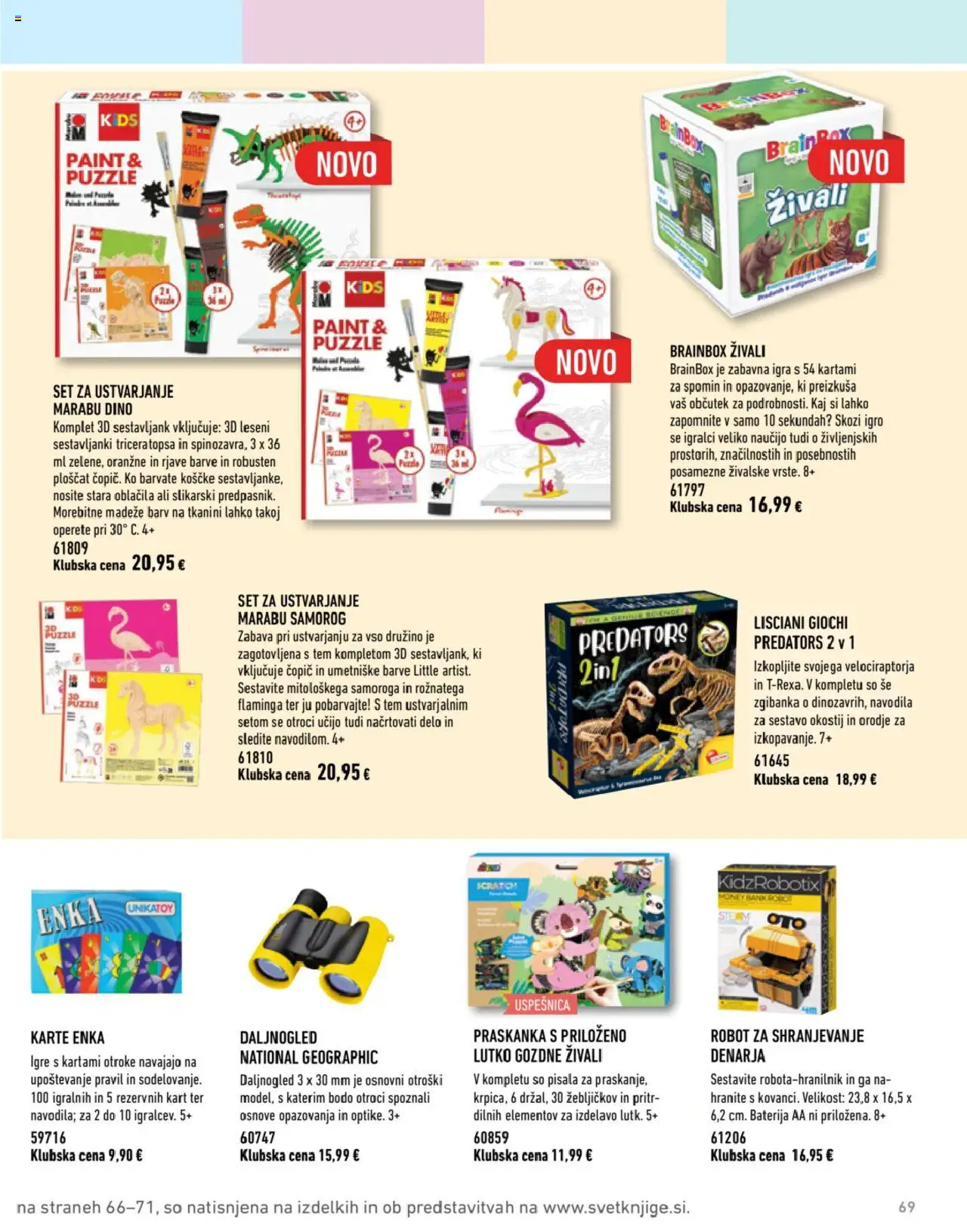 Svet knjige katalog │ velja od 01.07.2025 | Stran: 69 | Izdelki: Baterija, Robot, Copic, Oblacila
