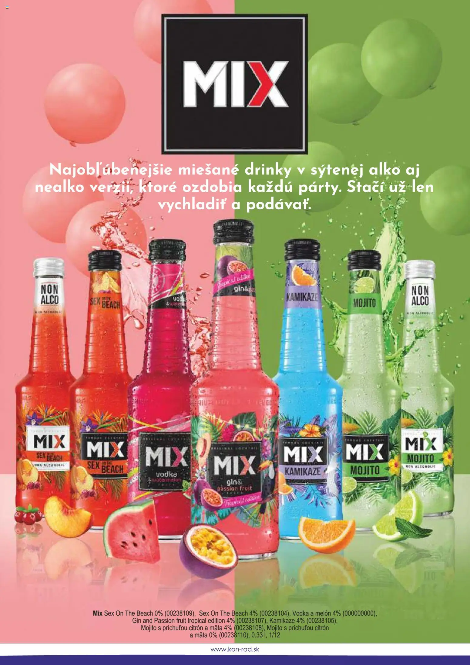Nové KON - RAD akcie – leták je platný od 08.12.2025 | Strana: 11 | Produkty: Gin, Vodka, Melón