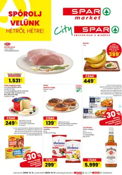 Spar - City Spar szórólap - amely érvényes a következő dátumtól: 11.12.2025 | Oldal: 1