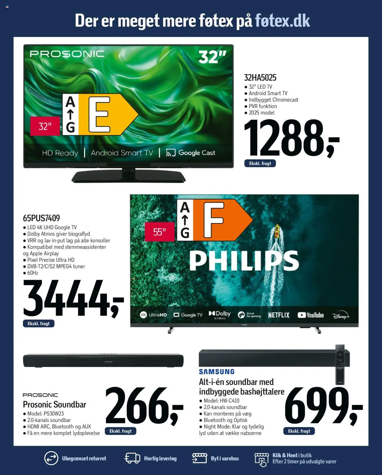 Føtex Tilbudsavis gyldig fra 27.06.2025 | Side: 67 | Produkter: Soundbar, Smart TV, TV, Lyd