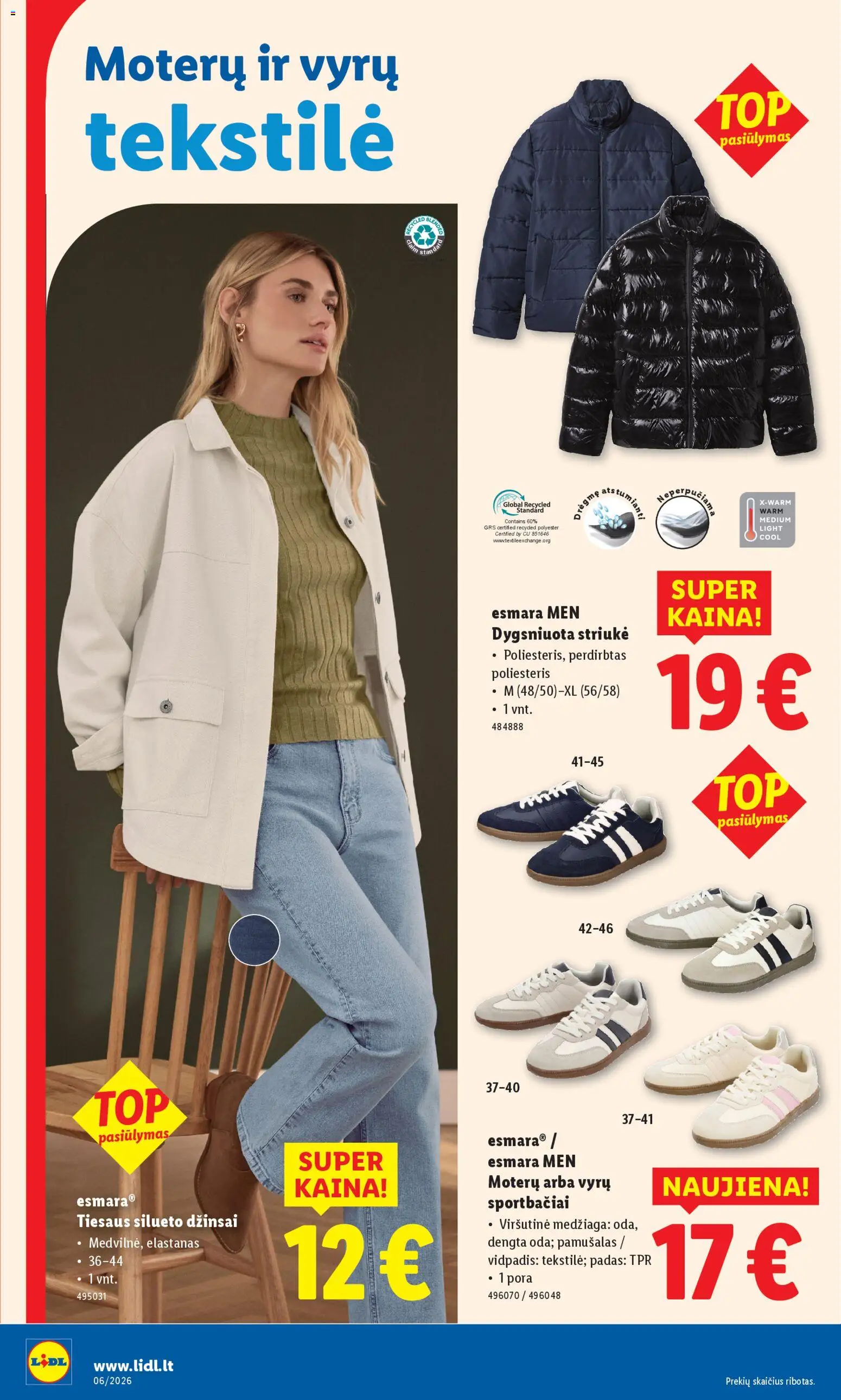 LIDL akcijos nuo 02.02.2026 | Puslapis: 4 | Prekių: Džinsai, Sportbačiai