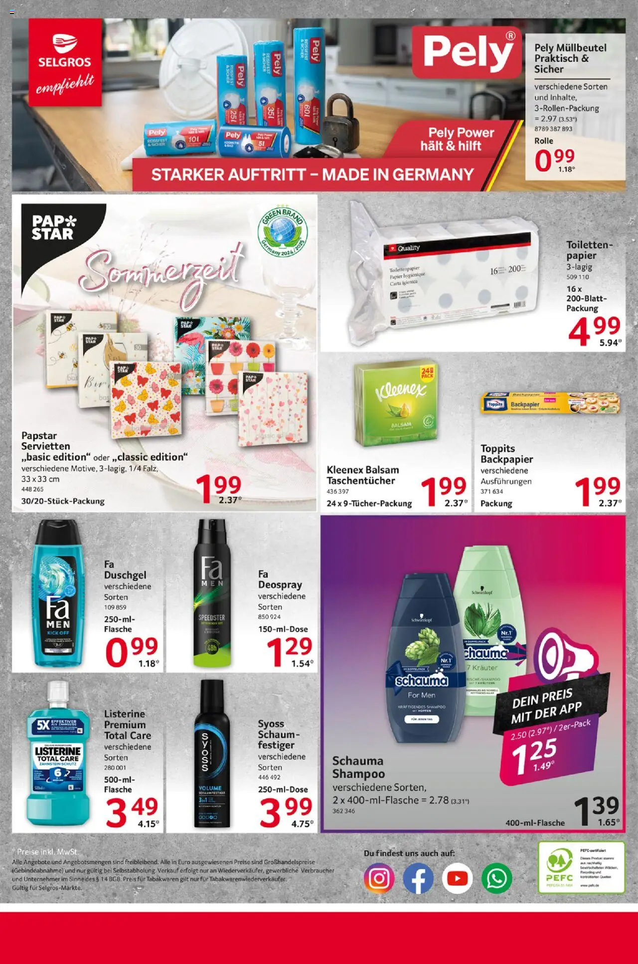 Selgros Prospekt 	 - gültig ab dem 24.07.2025 | Seite: 28 | Produkte: Bad, Shampoo, Duschgel, Listerine