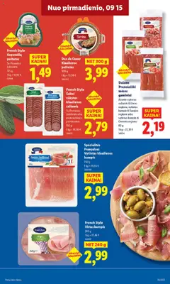 LIDL akcijos nuo 18.09.2025 | Puslapis: 21 | Prekių: Kiaulienos, Saliamis, Kumpis, Vytintas kumpis