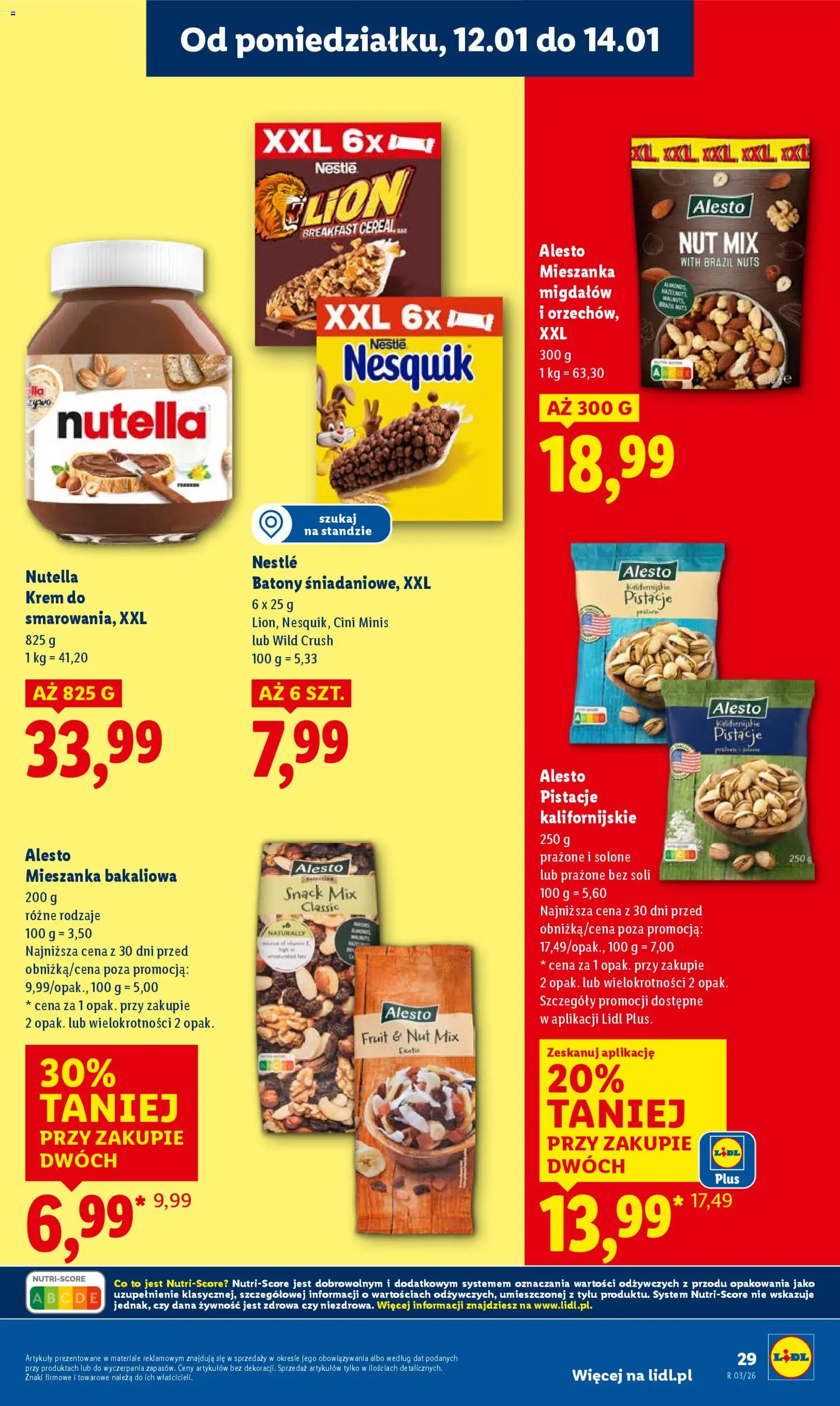 Lidl Gazetka od 12.01.2026 | Strona: 29 | Produkty: Nutella, Krem