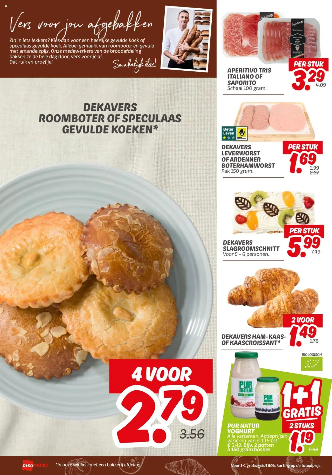  | Pagina: 14 | Producten: Yoghurt, Schaal, Roomboter, Bakkerij