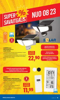 LIDL - Leidinys - Ne maisto prekių pasiūlymai│galioja nuo 18.08.2025 | Puslapis: 37 | Prekių: Laikrodis, Bendras, Baterija