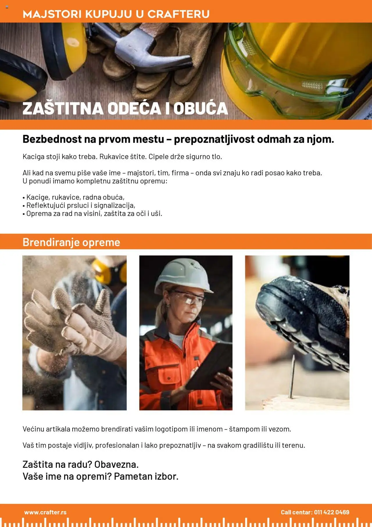 Crafter katalog - važi od 15.09.2025 | Strana: 26 | Proizvode: Rukavice, Cipele, Odeća