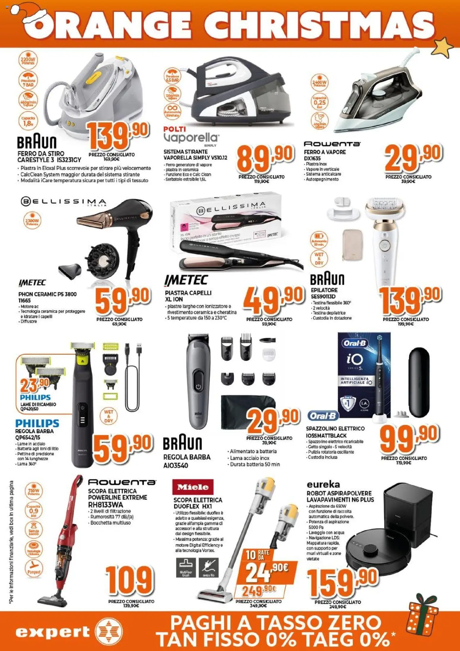 Volantino Expert del 02.12.2025 | Pagina: 10 | Prodotti: Pettine, Scopa, Aspirapolvere, Epilatore