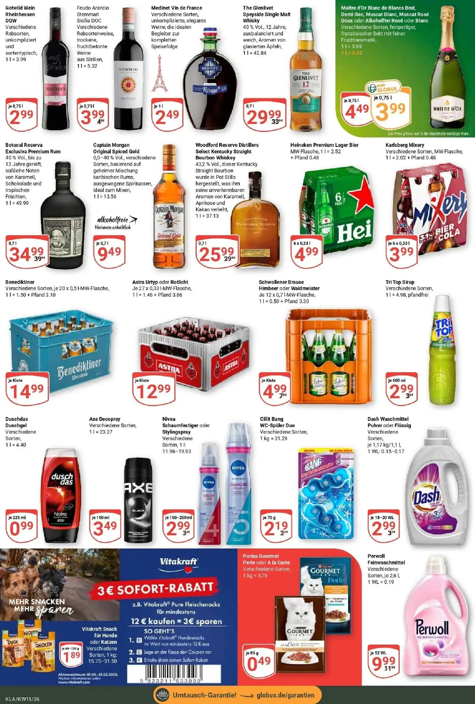 Globus prospekt Kaiserslautern	 – gültig ab 09.03.2026 | Seite: 5 | Produkte: Rum, Rouge, Duschgel, Bourbon
