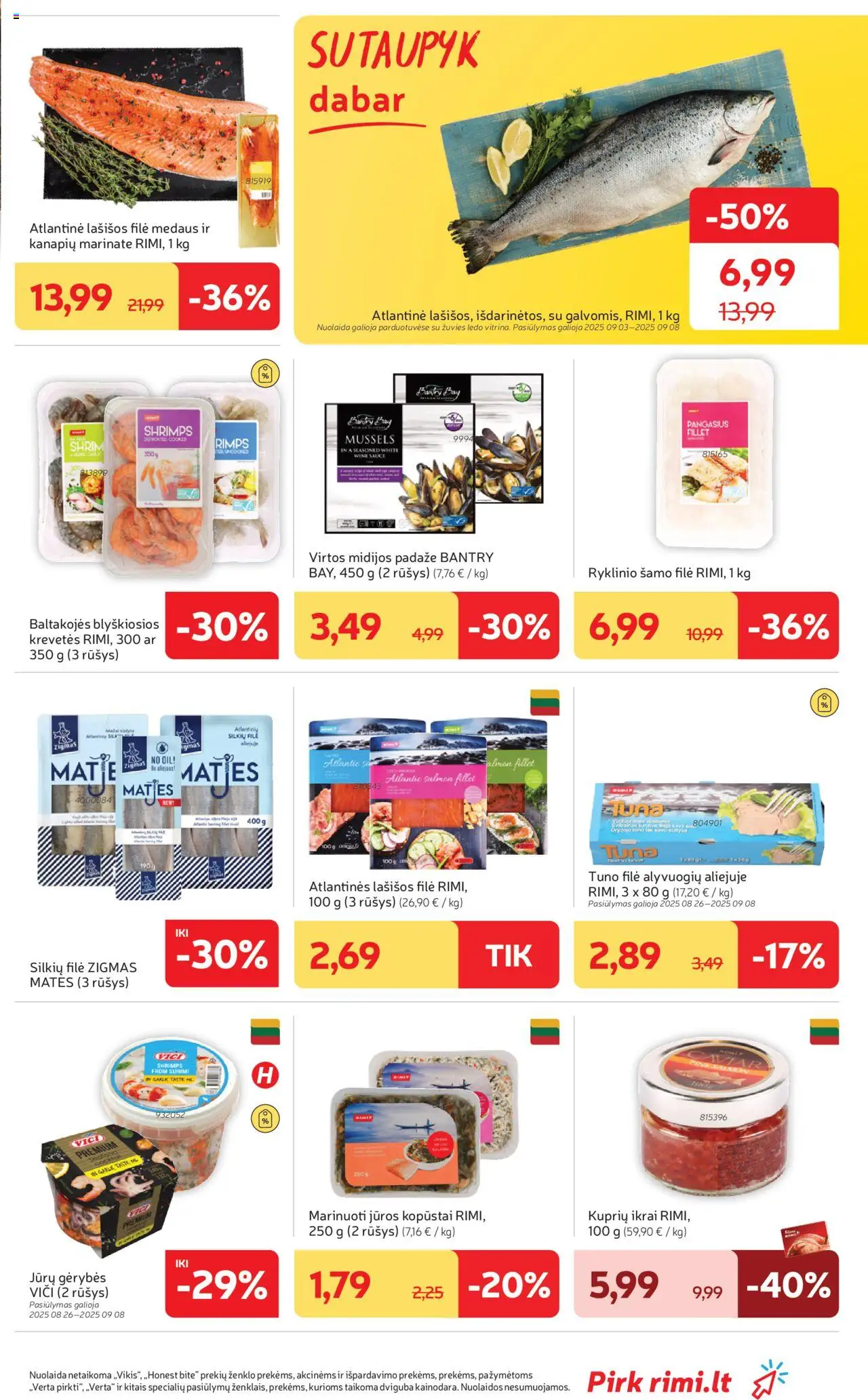Rimi - Leidinys│galioja nuo 02.09.2025 | Puslapis: 9 | Prekių: Lašišos, Ikrai