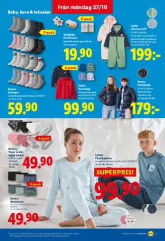 Lidl - erbjudanden - Förhandsvisning av reklamblad från butik Lidl aktuell från 27.10.2025 | Sida: 17 | Produkter: Trosor, Strumpor