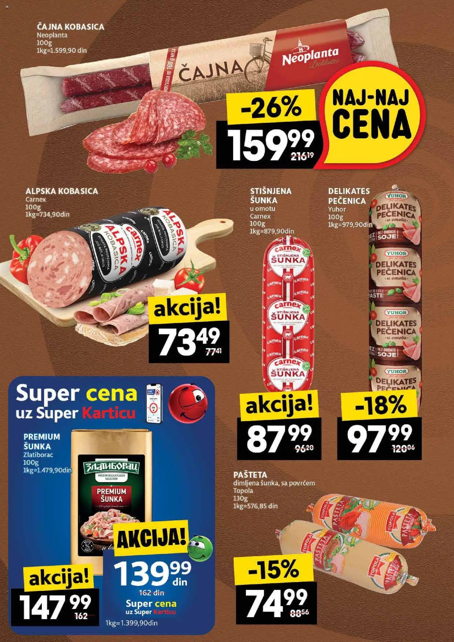 Roda katalog - važi od 30.10.2025 | Strana: 6 | Proizvode: Šunka, Kobasica, Pečenica, Pašteta