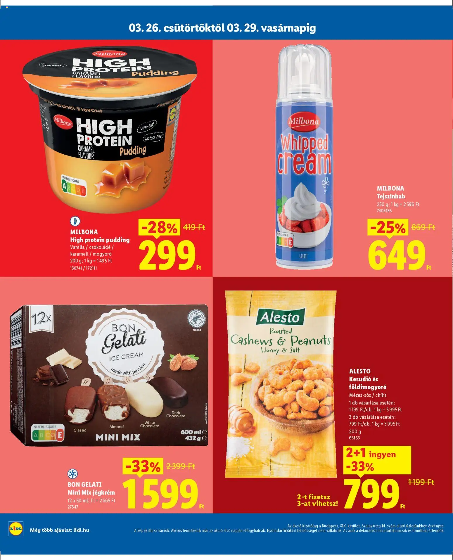 Lidl akciós ujság - amely érvényes a következő dátumtól: 26.03.2026 | Oldal: 4