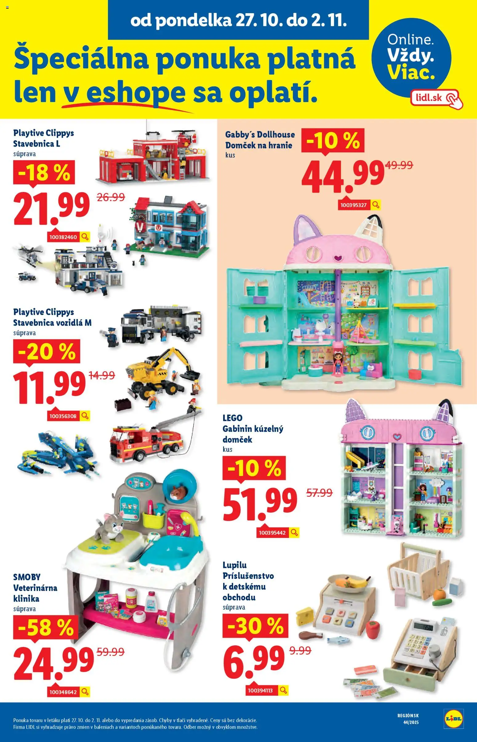 Nové Lidl akcie – leták je platný od 27.10.2025 | Strana: 54 | Produkty: LEGO