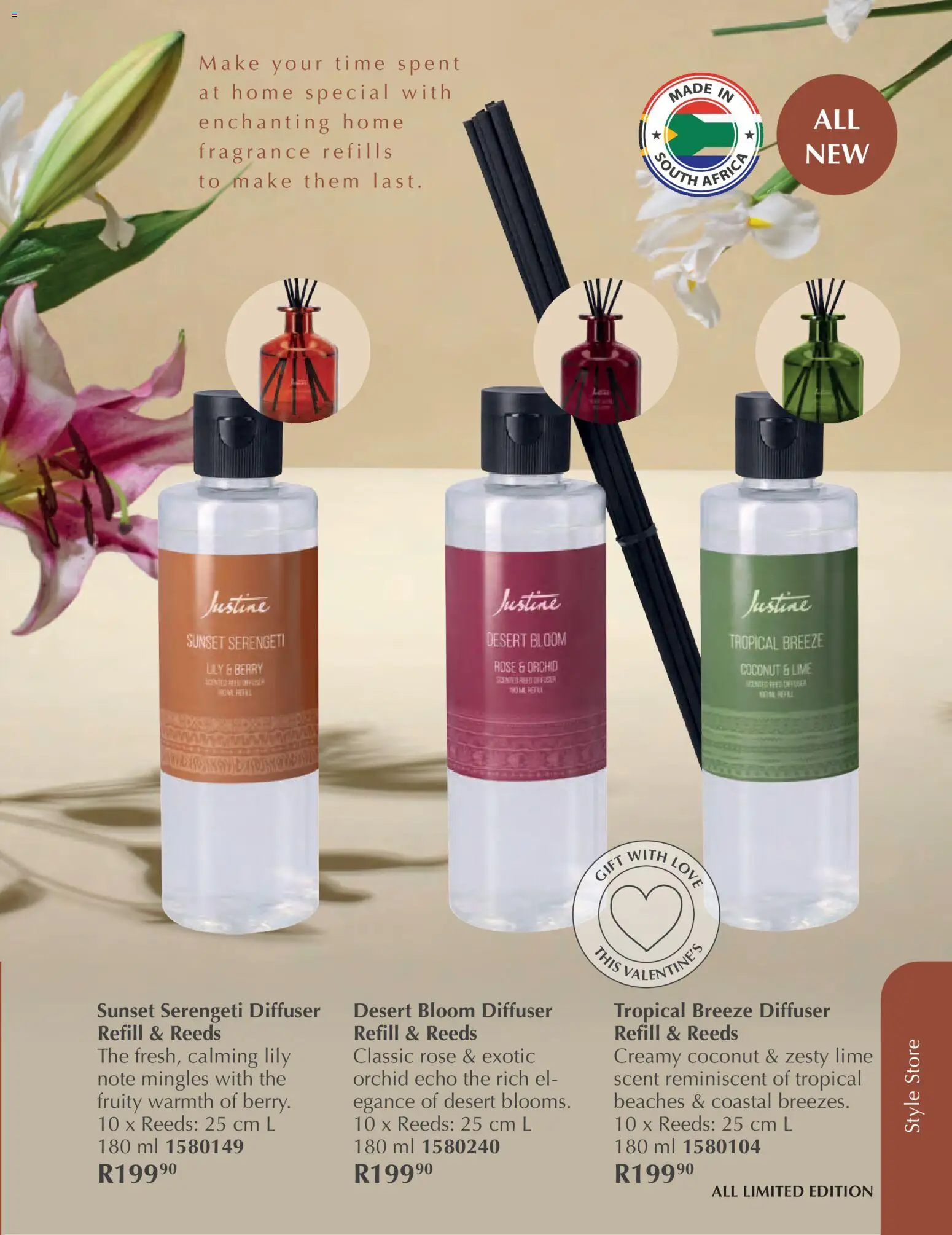 New Justine catalogue – valid from 01.02.2026 | Page: 47 | Products: Diffuser, Fragrance, Lime