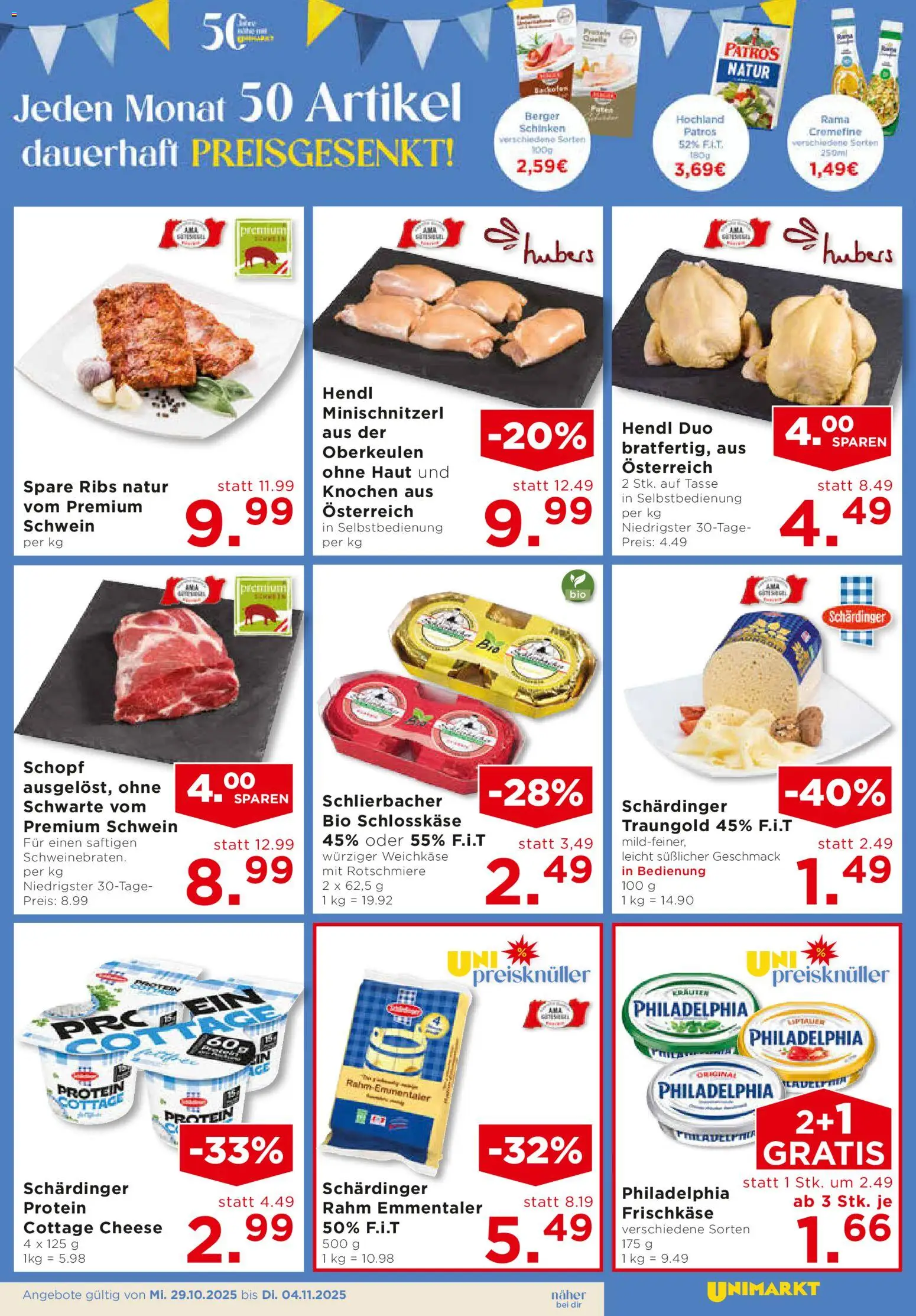 Unimarkt Ost gültig ab 29.10.2025 | Seite: 7 | Produkte: Schinken