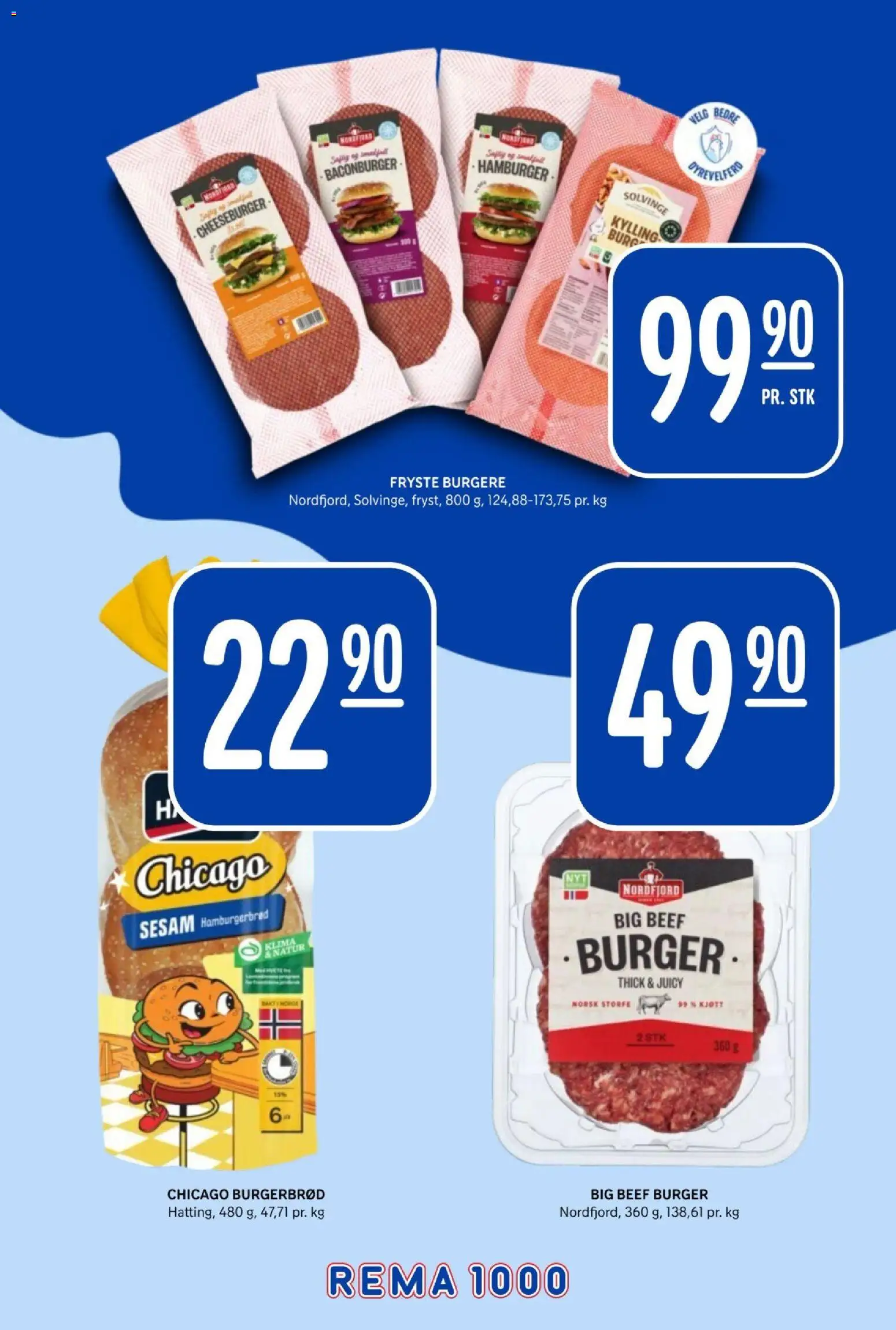 {H1} | Side: 22 | Produkter: Kylling, Hamburger, Hamburgerbrød, Налокітники