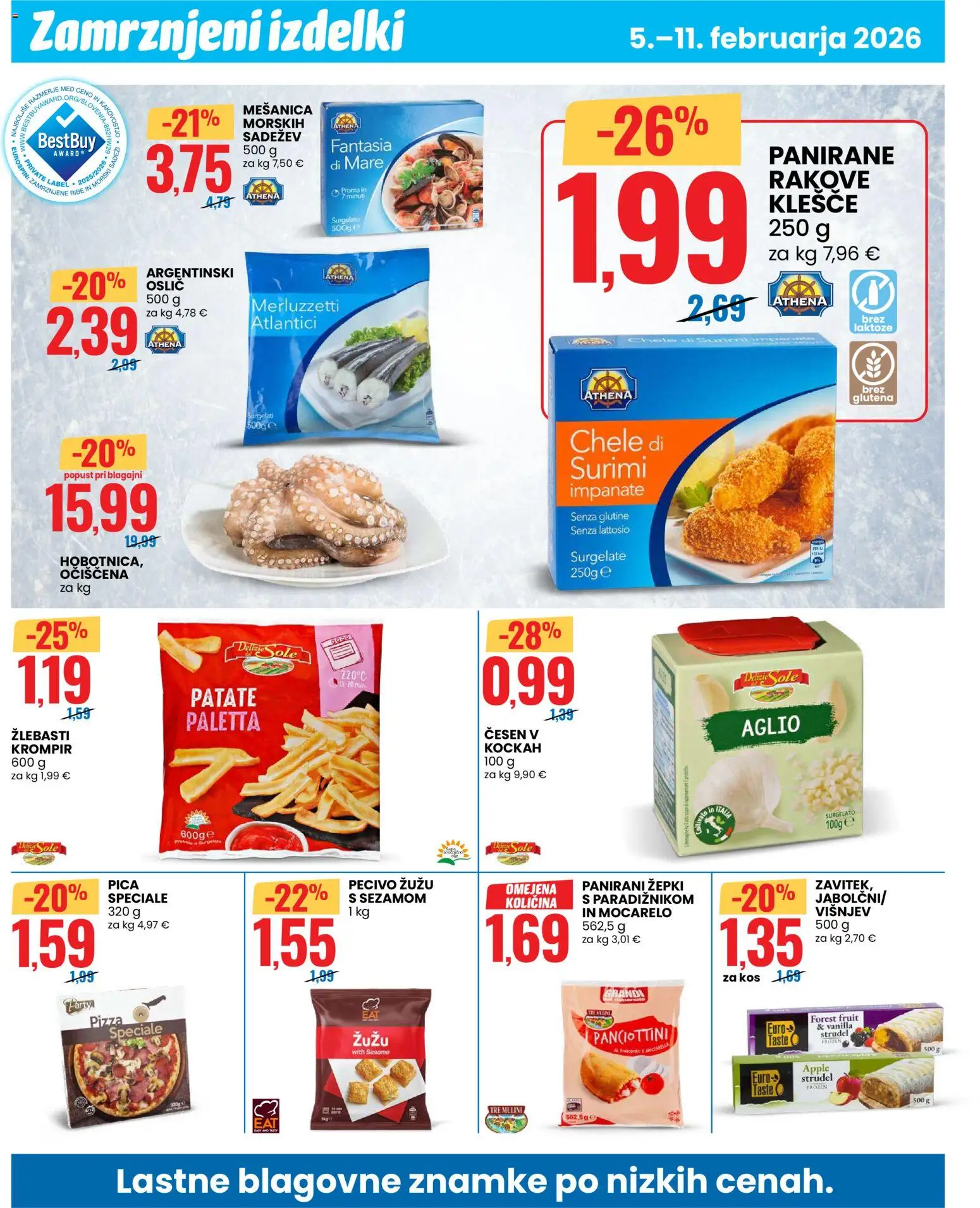 Novi Eurospin katalog ponudbe – veljaven od 05.02.2026 | Stran: 2 | Izdelki: Kos, Pica, Krompir, Cesen