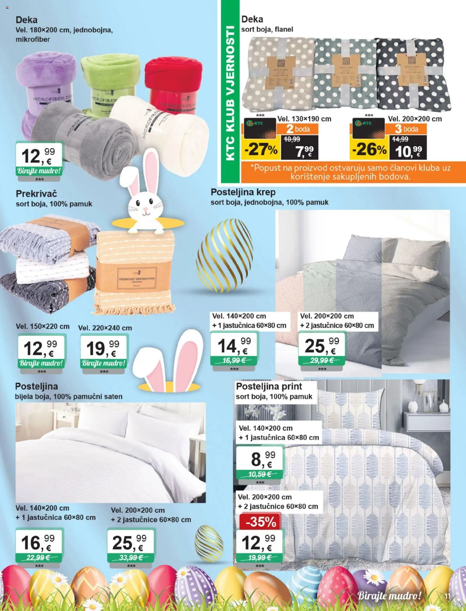 KTC katalog | vrijedi od 25.03.2026 | Stranica: 11 | Proizvodi: Jastučnica, Posteljina, Deka