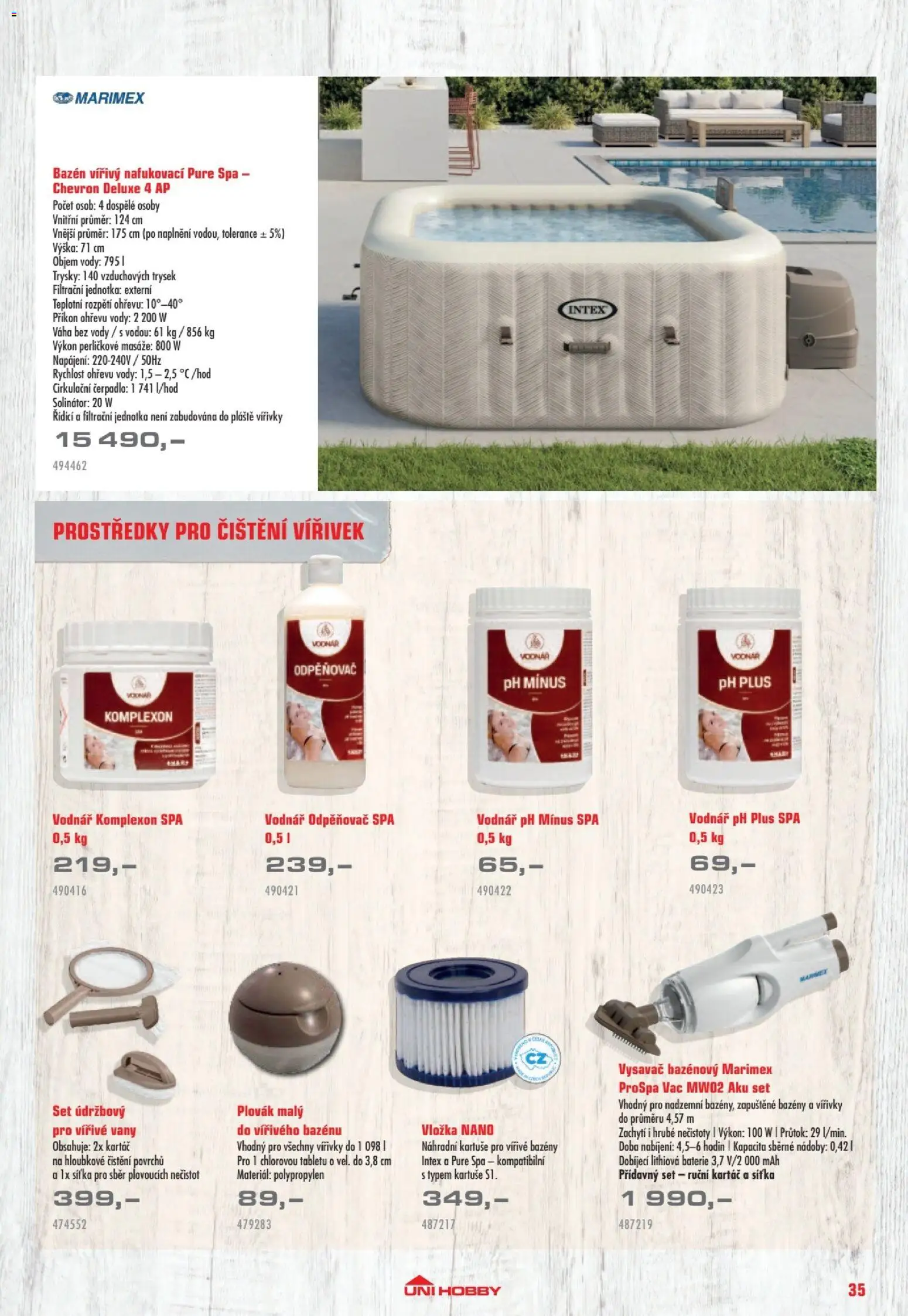 Uni Hobby katalog - Nábytek, grily a bazény 2026 od 10.04.2026 | Strana: 35 | Produkty: Vysavač, Bazén, Baterie, Čerpadlo