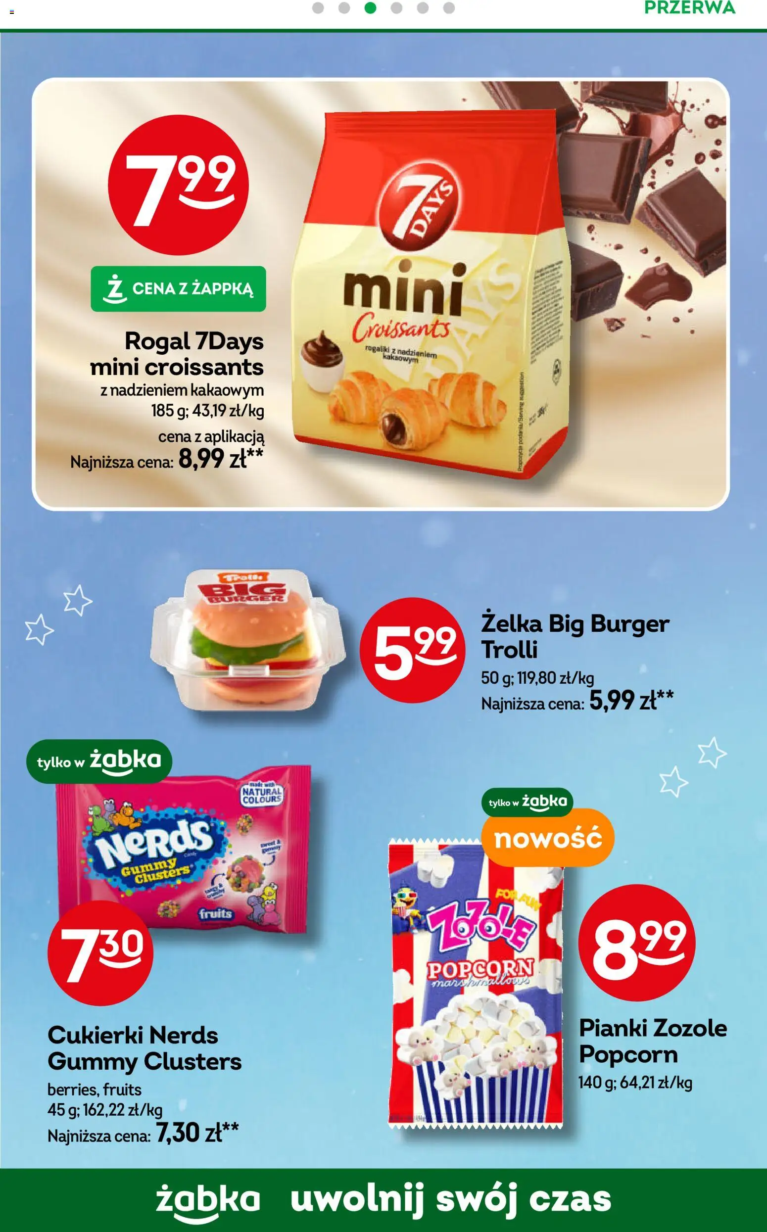 Żabka Gazetka od 14.01.2026 | Strona: 44 | Produkty: Pianki, Popcorn, Cukierki