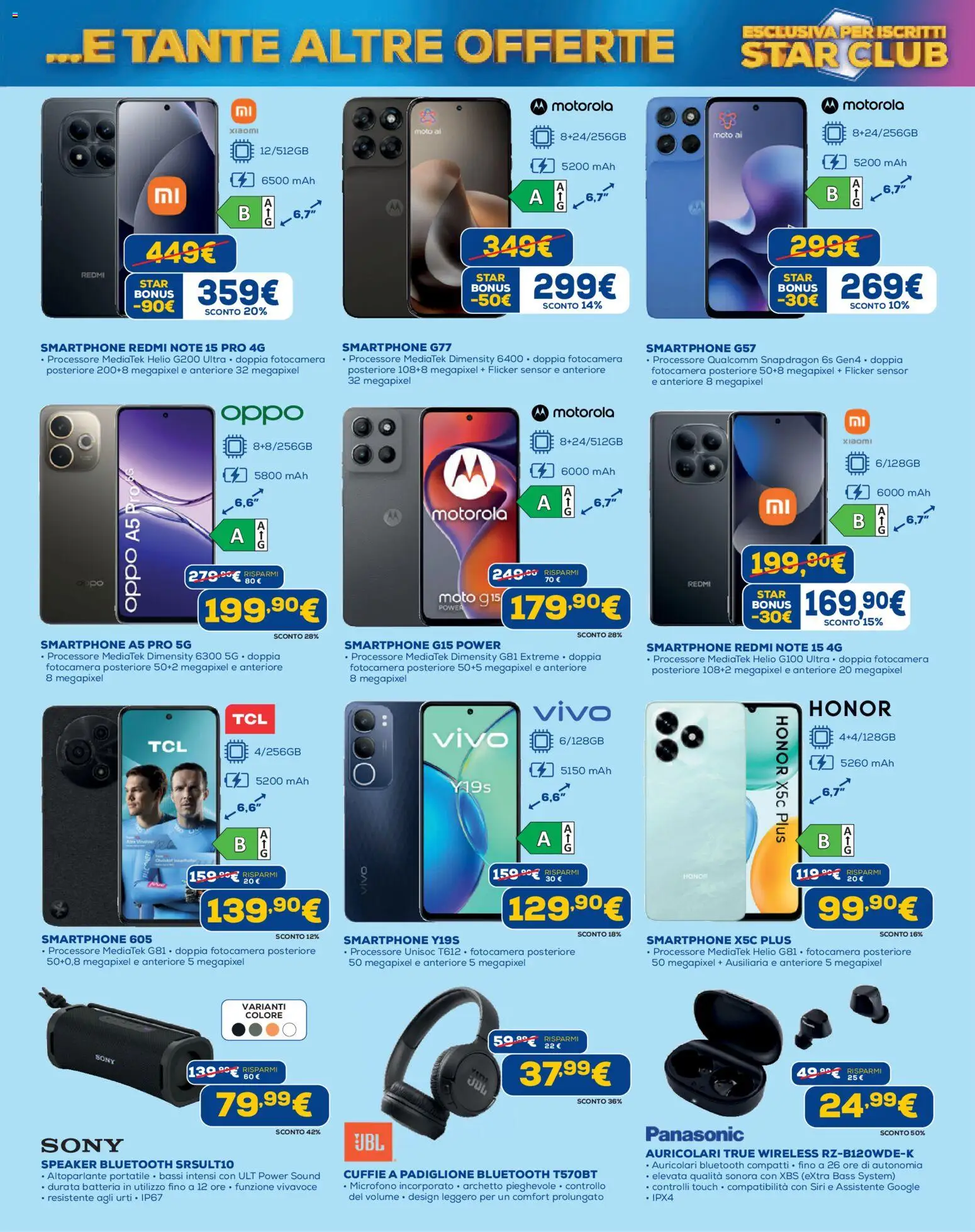 Volantino Euronics del 09.04.2026 | Pagina: 7 | Prodotti: Xiaomi, Altoparlante, Smartphone, Fotocamera